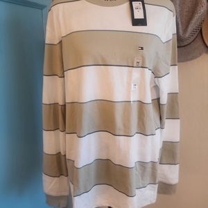 Men's Tommy Hilfiger long sleeve, striped shirt - size medium